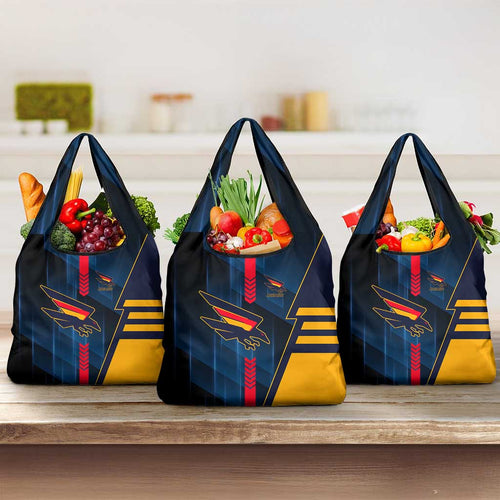 Adelaide Crows Grocery Bag Modern Geometric Sports Graphic Style