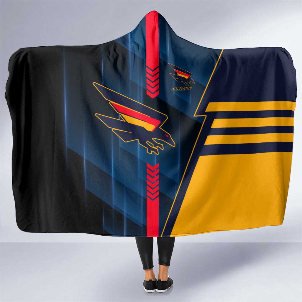 Adelaide Crows Hooded Blanket Modern Geometric Sports Graphic Style