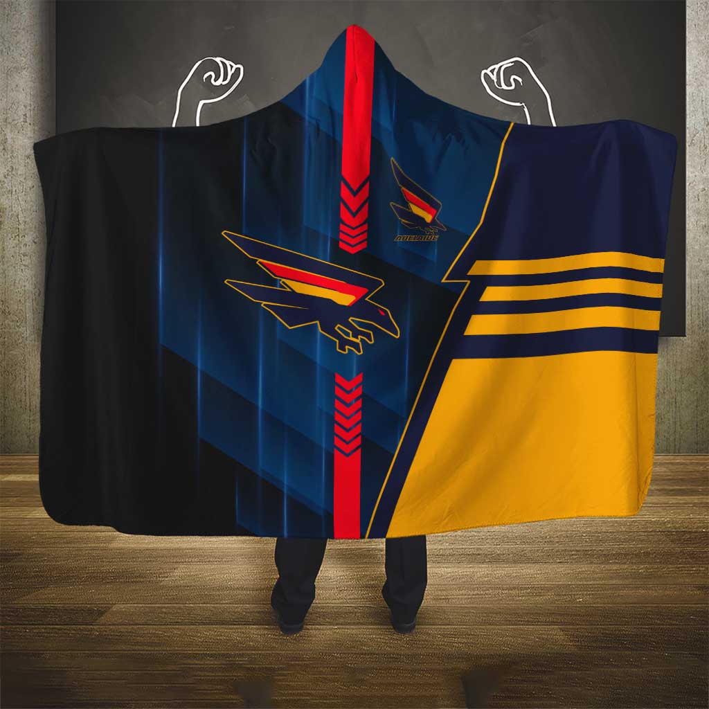 Adelaide Crows Hooded Blanket Modern Geometric Sports Graphic Style