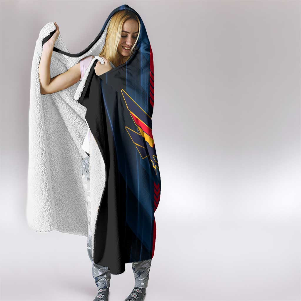Adelaide Crows Hooded Blanket Modern Geometric Sports Graphic Style