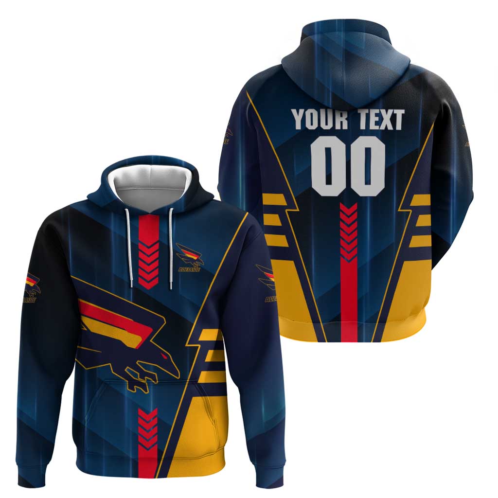 Personalized Adelaide Crows Hoodie Modern Geometric Sports Graphic Style