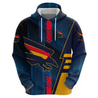 Personalized Adelaide Crows Hoodie Modern Geometric Sports Graphic Style