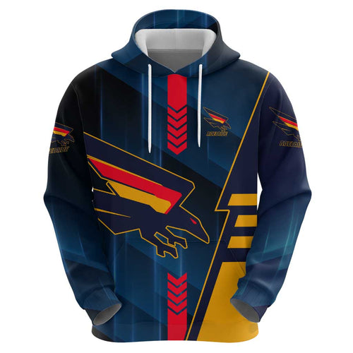 Personalized Adelaide Crows Hoodie Modern Geometric Sports Graphic Style