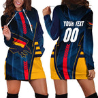 Personalized Adelaide Crows Hoodie Dress Modern Geometric Sports Graphic Style