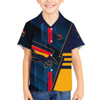 Personalized Adelaide Crows Kid Hawaiian Shirt Modern Geometric Sports Graphic Style