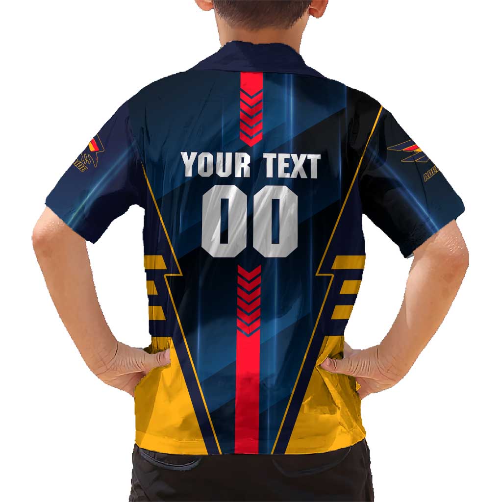 Personalized Adelaide Crows Kid Hawaiian Shirt Modern Geometric Sports Graphic Style