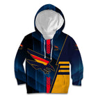 Personalized Adelaide Crows Kid Hoodie Modern Geometric Sports Graphic Style