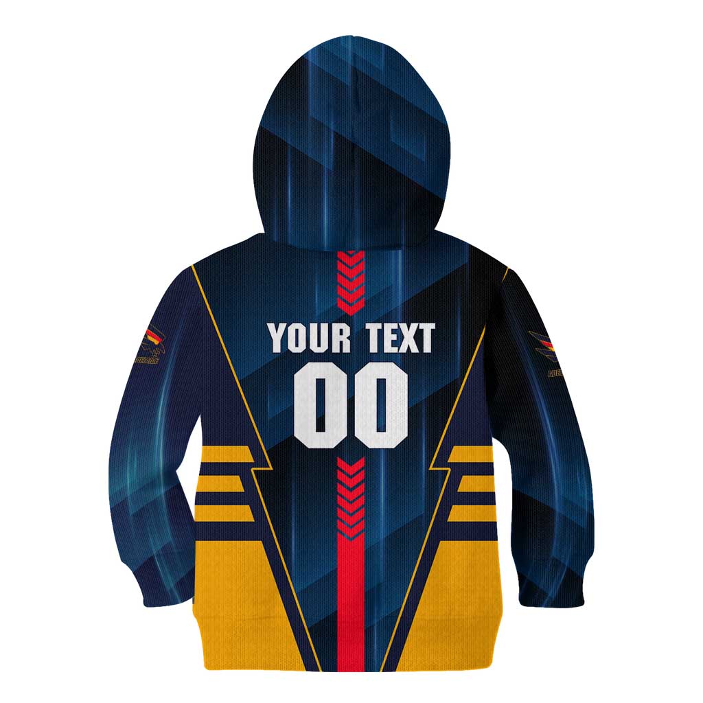 Personalized Adelaide Crows Kid Hoodie Modern Geometric Sports Graphic Style