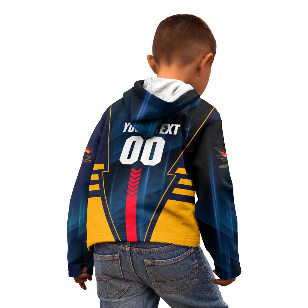 Personalized Adelaide Crows Kid Hoodie Modern Geometric Sports Graphic Style