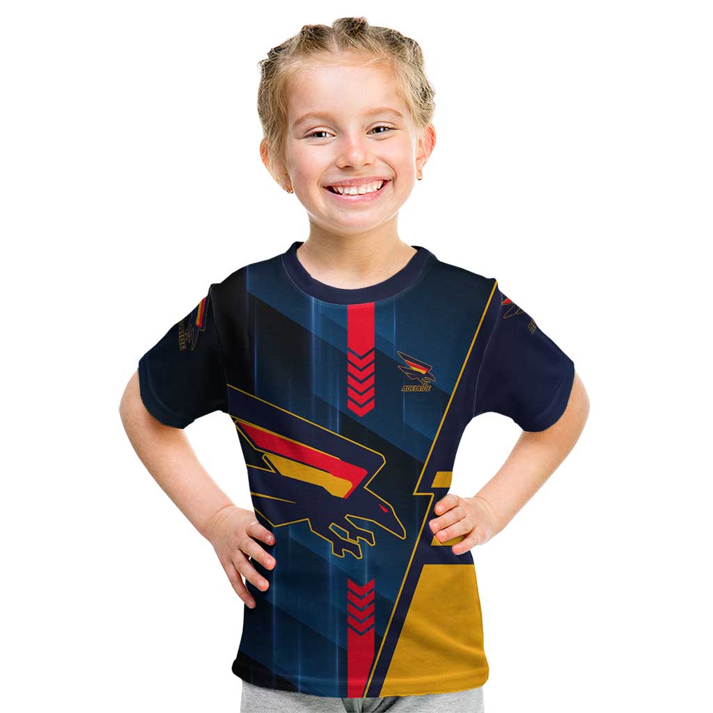 Personalized Adelaide Crows Kid T Shirt Modern Geometric Sports Graphic Style