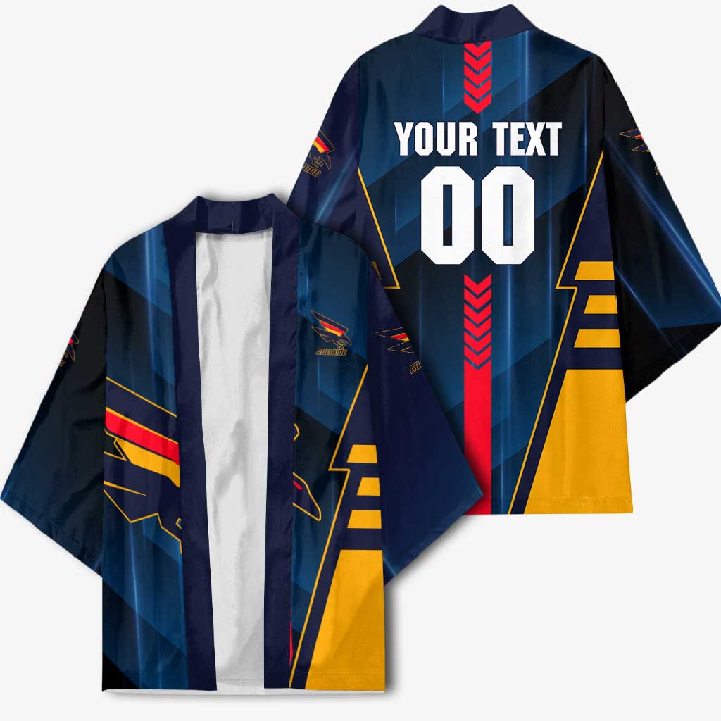 Personalized Adelaide Crows Kimono Modern Geometric Sports Graphic Style