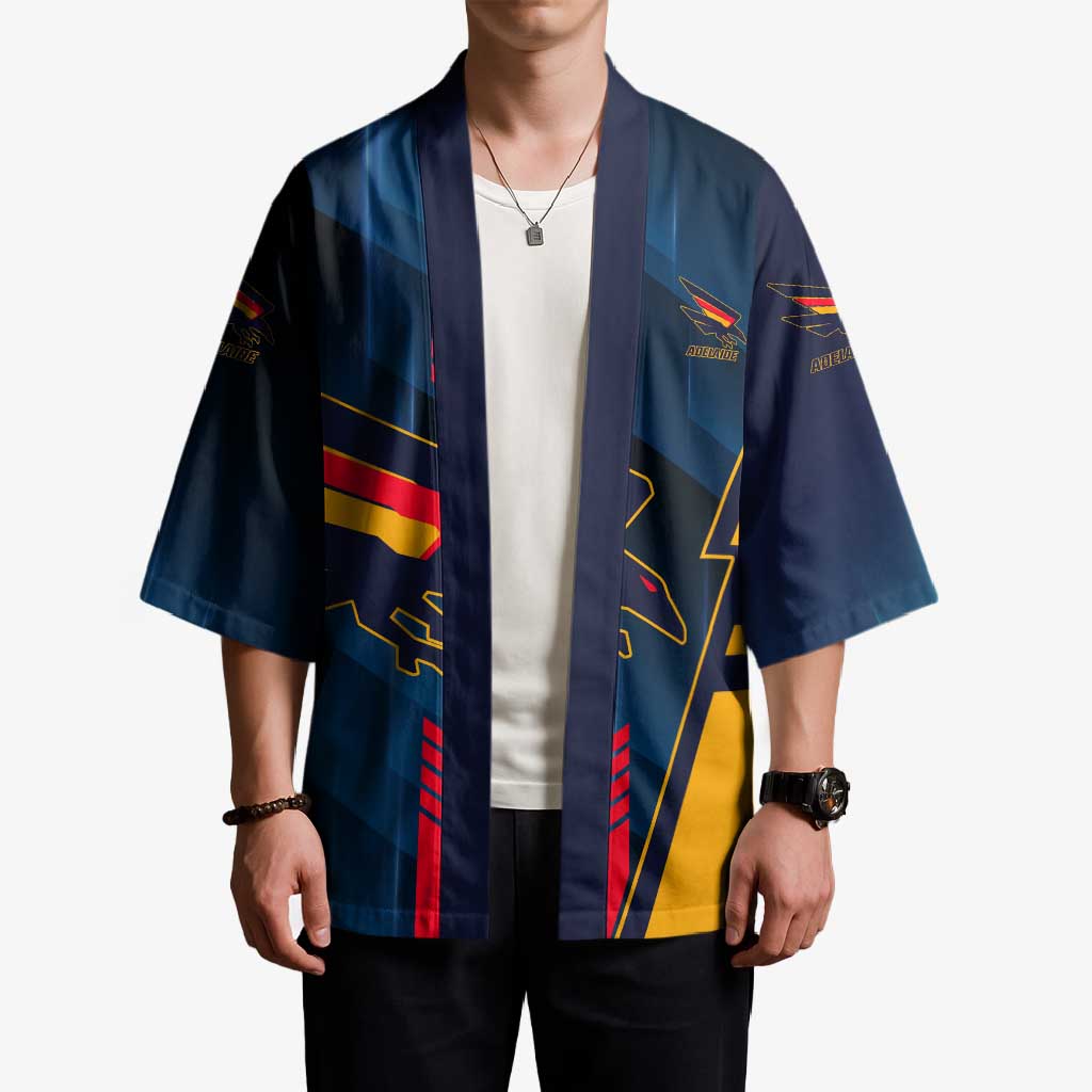 Personalized Adelaide Crows Kimono Modern Geometric Sports Graphic Style