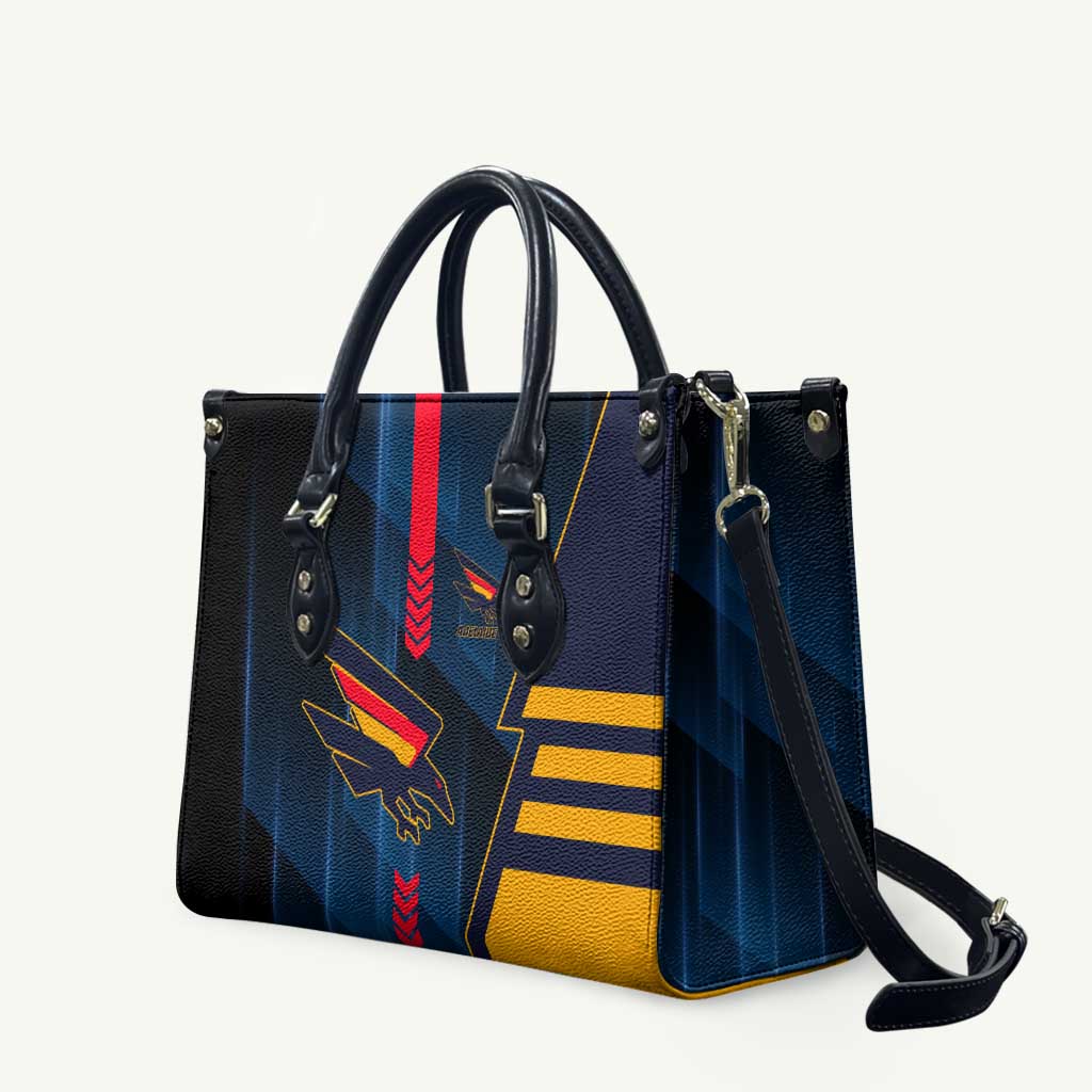 Adelaide Crows Leather Bag Modern Geometric Sports Graphic Style