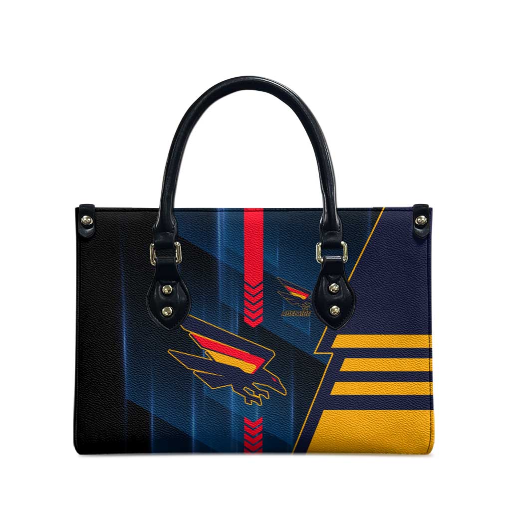 Adelaide Crows Leather Bag Modern Geometric Sports Graphic Style