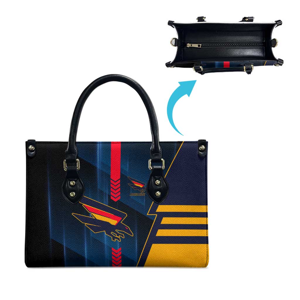 Adelaide Crows Leather Bag Modern Geometric Sports Graphic Style