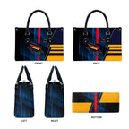 Adelaide Crows Leather Bag Modern Geometric Sports Graphic Style