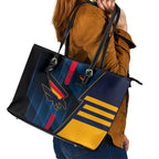 Adelaide Crows Leather Tote Bag Modern Geometric Sports Graphic Style