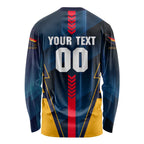 Personalized Adelaide Crows Long Sleeve Shirt Modern Geometric Sports Graphic Style