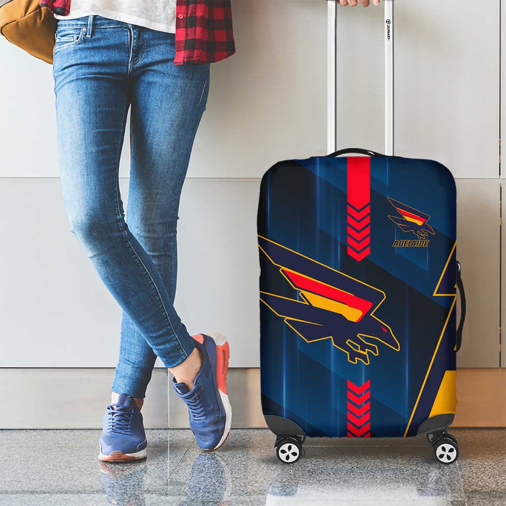 Adelaide Crows Luggage Cover Modern Geometric Sports Graphic Style