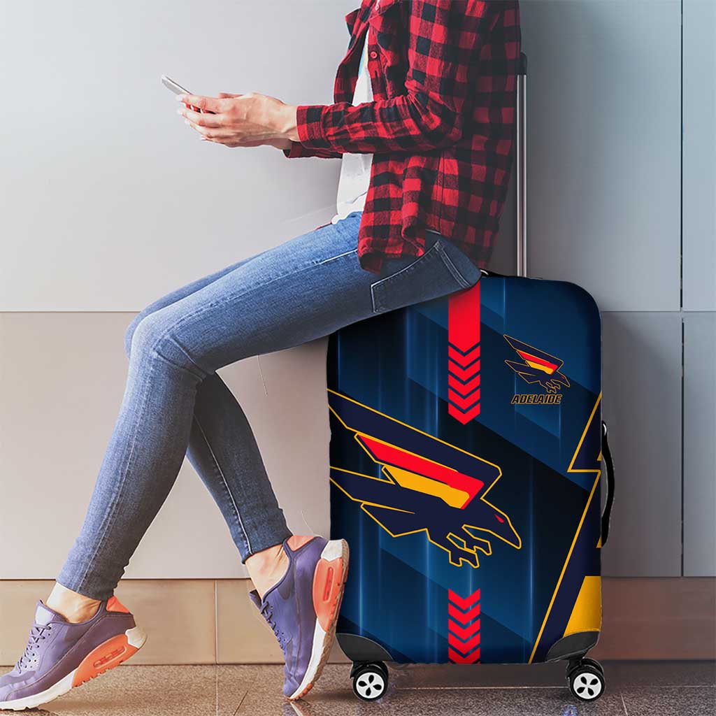 Adelaide Crows Luggage Cover Modern Geometric Sports Graphic Style