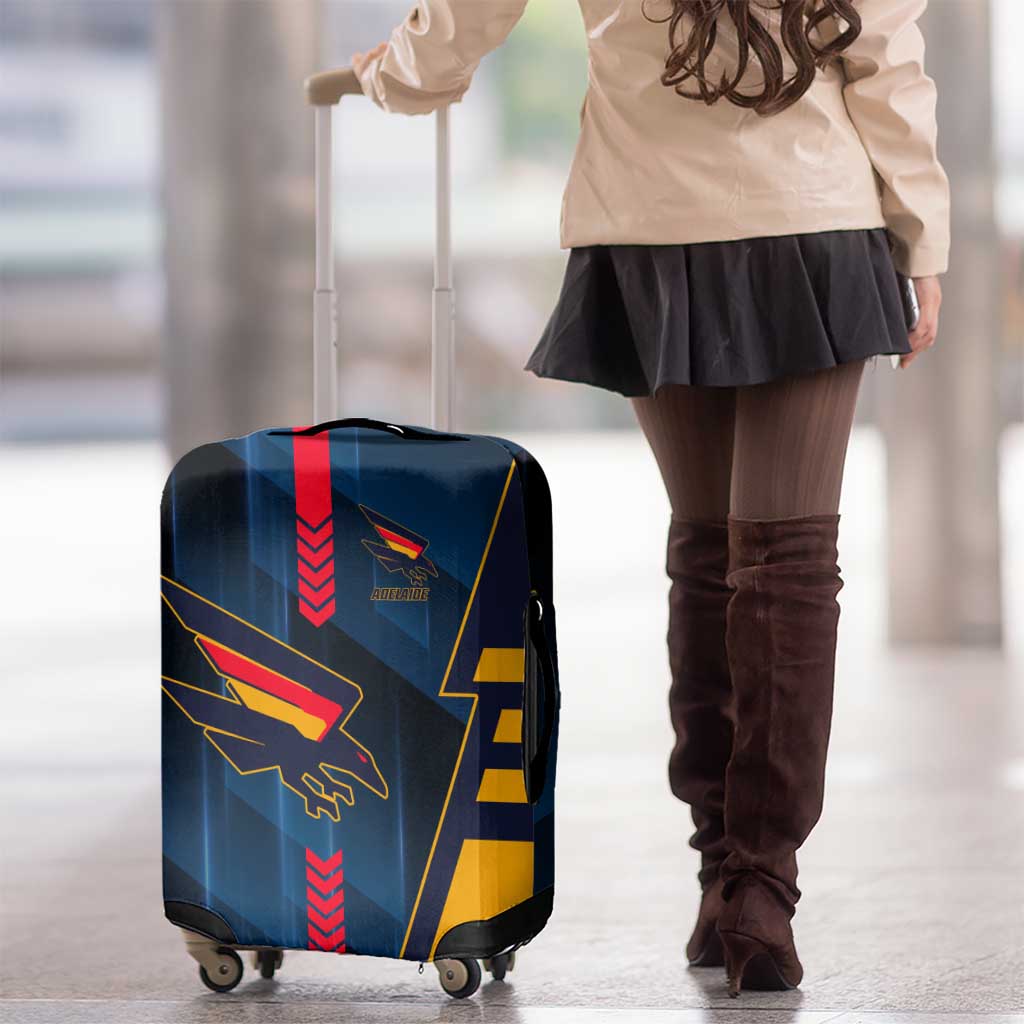 Adelaide Crows Luggage Cover Modern Geometric Sports Graphic Style