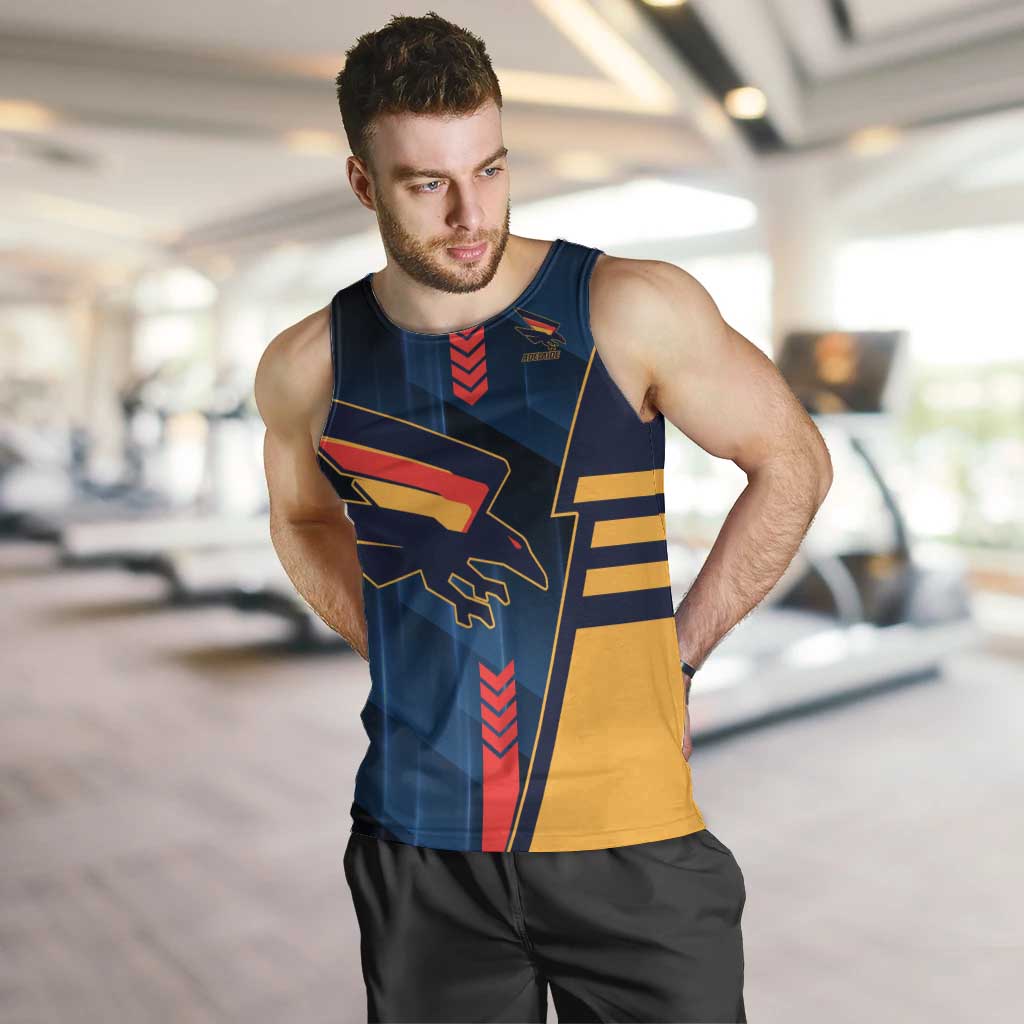 Personalized Adelaide Crows Men Tank Top Modern Geometric Sports Graphic Style