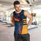 Personalized Adelaide Crows Men Tank Top Modern Geometric Sports Graphic Style