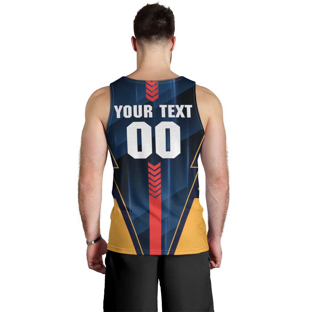 Personalized Adelaide Crows Men Tank Top Modern Geometric Sports Graphic Style