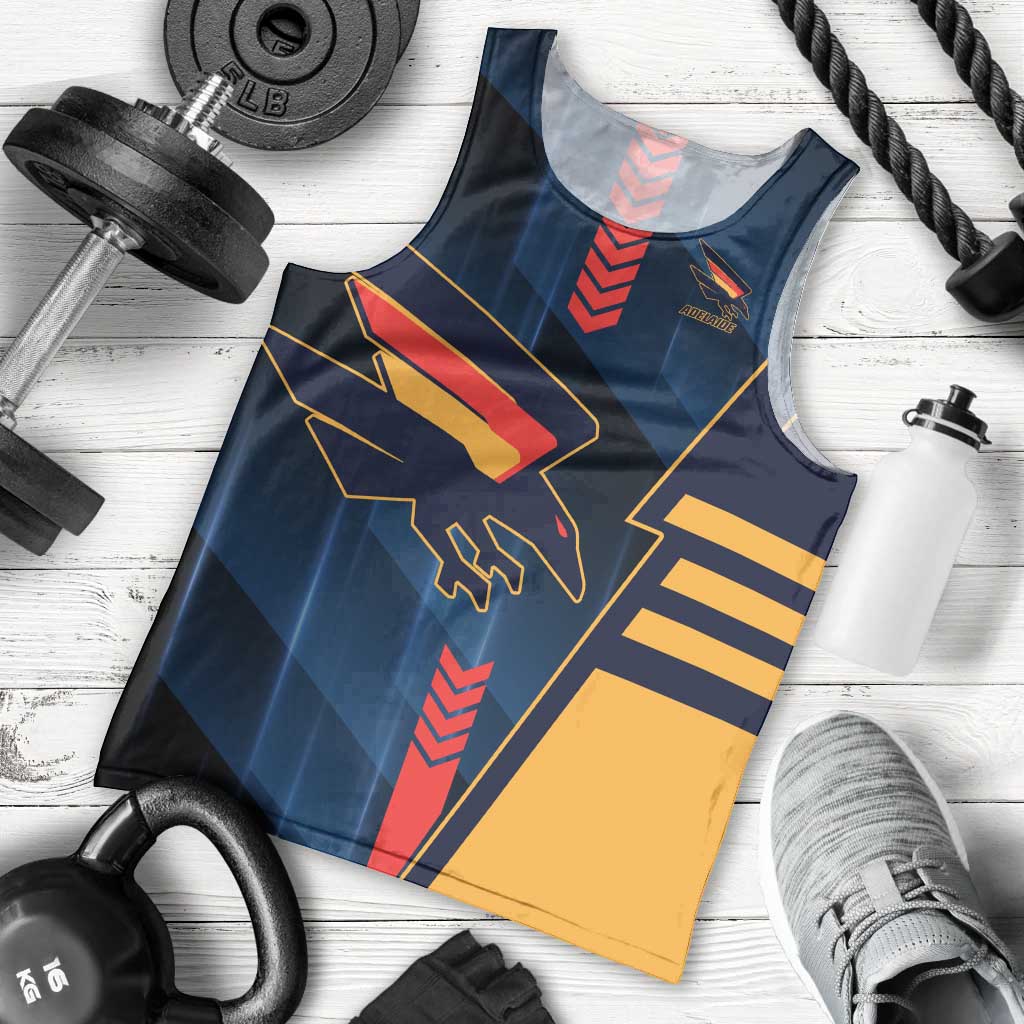 Personalized Adelaide Crows Men Tank Top Modern Geometric Sports Graphic Style