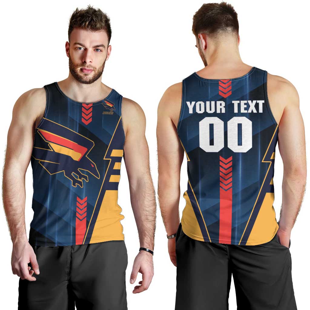 Personalized Adelaide Crows Men Tank Top Modern Geometric Sports Graphic Style