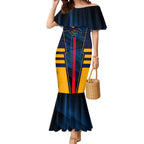 Personalized Adelaide Crows Mermaid Dress Modern Geometric Sports Graphic Style