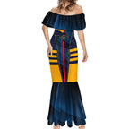 Personalized Adelaide Crows Mermaid Dress Modern Geometric Sports Graphic Style