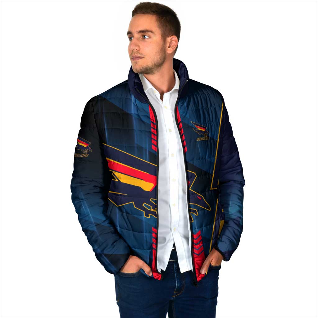 Personalized Adelaide Crows Padded Jacket Modern Geometric Sports Graphic Style