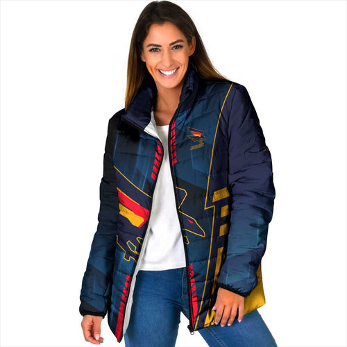 Personalized Adelaide Crows Padded Jacket Modern Geometric Sports Graphic Style