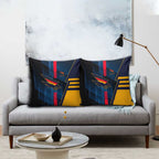 Adelaide Crows Pillow Cover Modern Geometric Sports Graphic Style