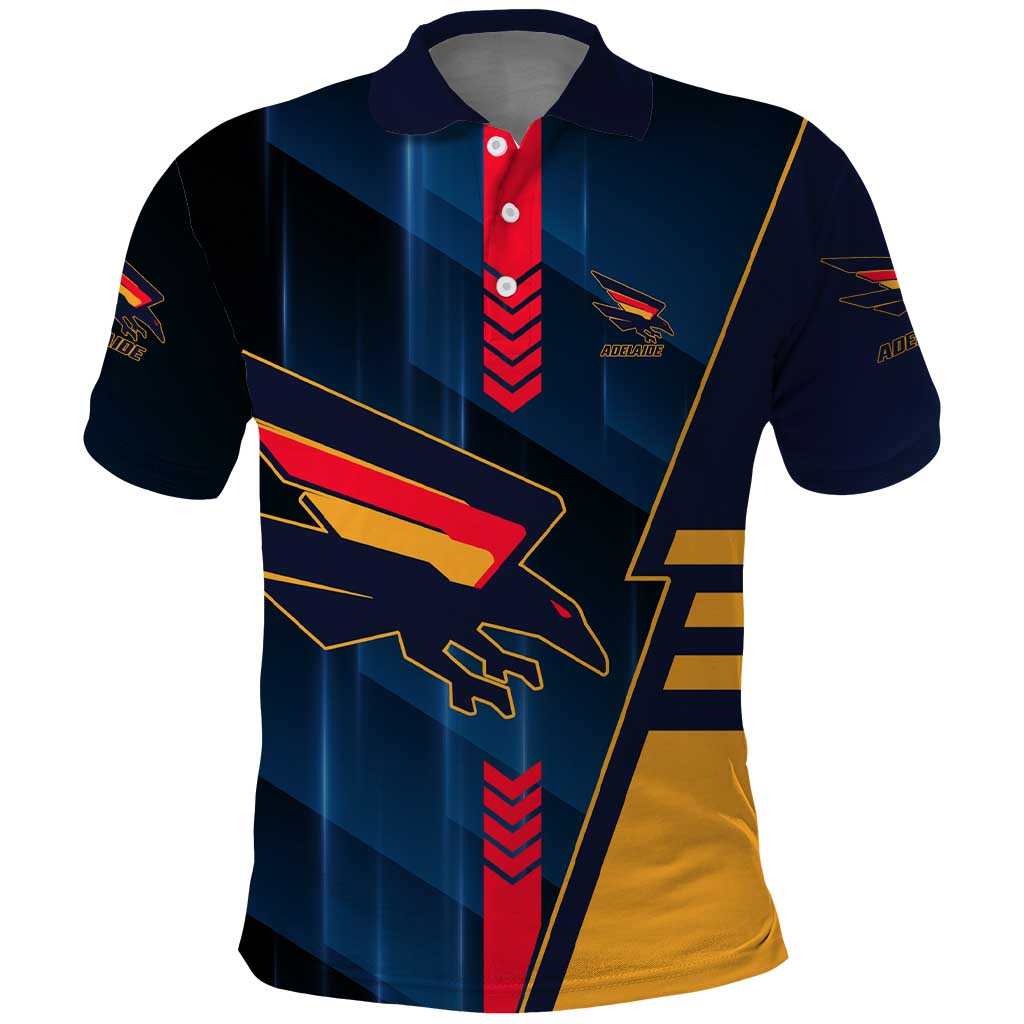 Personalized Adelaide Crows Polo Shirt Modern Geometric Sports Graphic Style