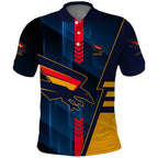Personalized Adelaide Crows Polo Shirt Modern Geometric Sports Graphic Style