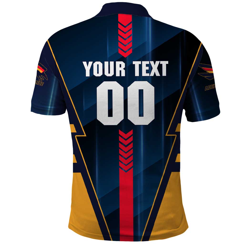 Personalized Adelaide Crows Polo Shirt Modern Geometric Sports Graphic Style