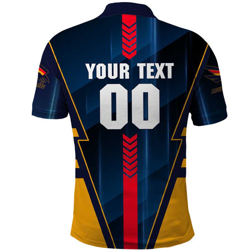 Personalized Adelaide Crows Polo Shirt Modern Geometric Sports Graphic Style