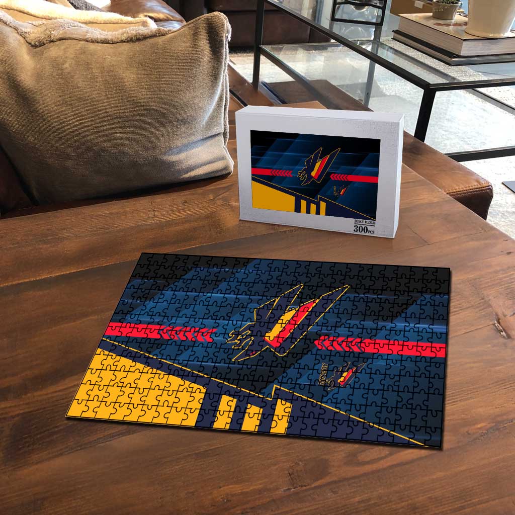 Adelaide Crows Puzzle Modern Geometric Sports Graphic Style