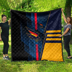 Adelaide Crows Quilt Modern Geometric Sports Graphic Style