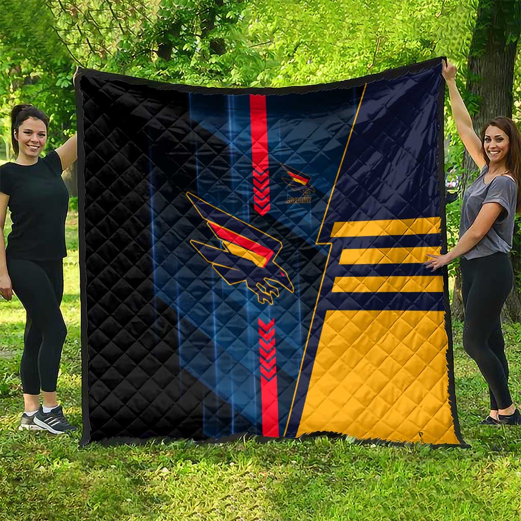 Adelaide Crows Quilt Modern Geometric Sports Graphic Style