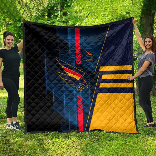 Adelaide Crows Quilt Modern Geometric Sports Graphic Style
