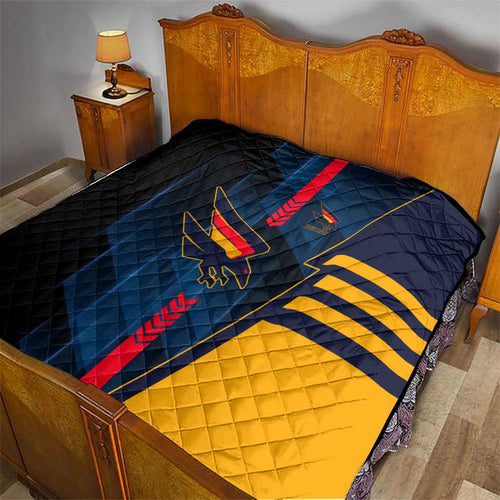 Adelaide Crows Quilt Modern Geometric Sports Graphic Style