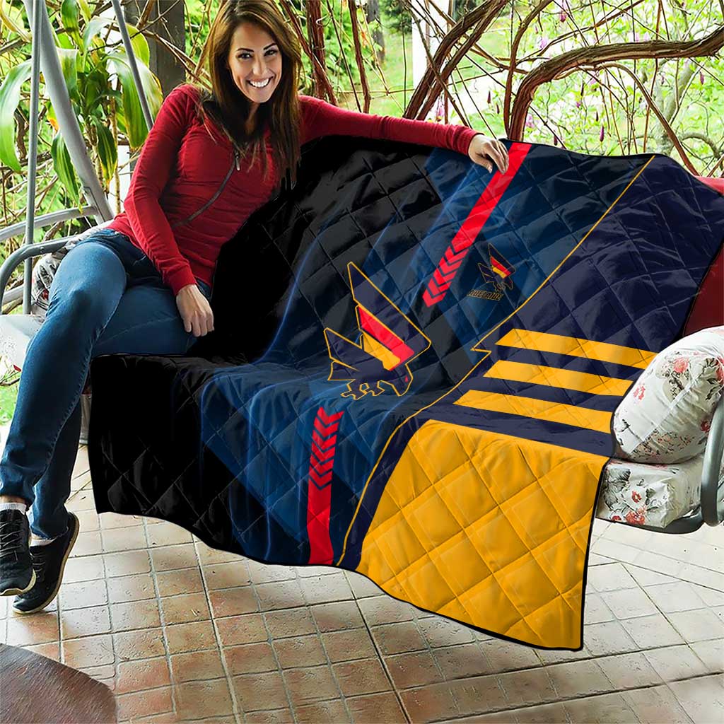 Adelaide Crows Quilt Modern Geometric Sports Graphic Style