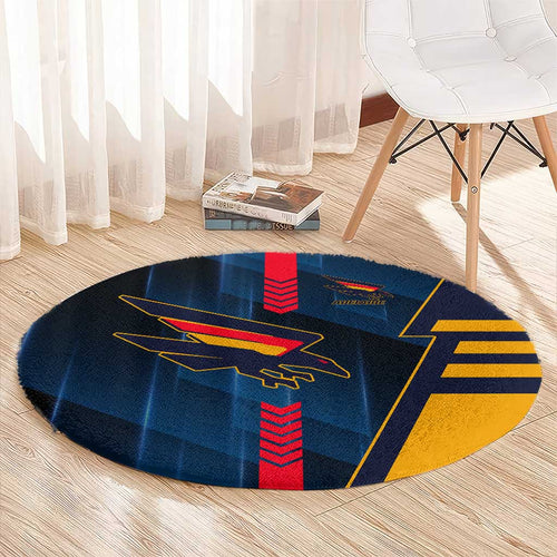 Adelaide Crows Round Carpet Modern Geometric Sports Graphic Style
