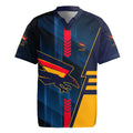 Personalized Adelaide Crows Rugby Jersey Modern Geometric Sports Graphic Style
