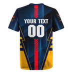 Personalized Adelaide Crows Rugby Jersey Modern Geometric Sports Graphic Style