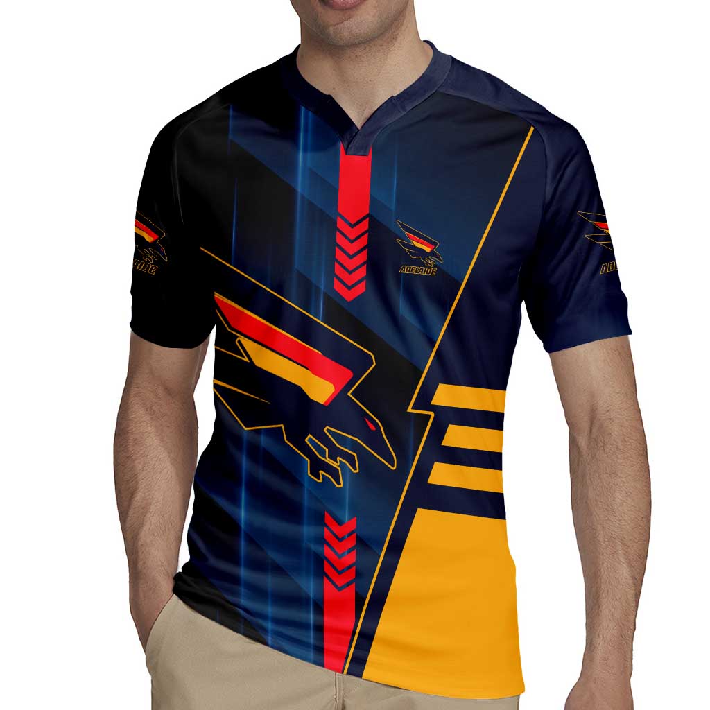 Personalized Adelaide Crows Rugby Jersey Modern Geometric Sports Graphic Style