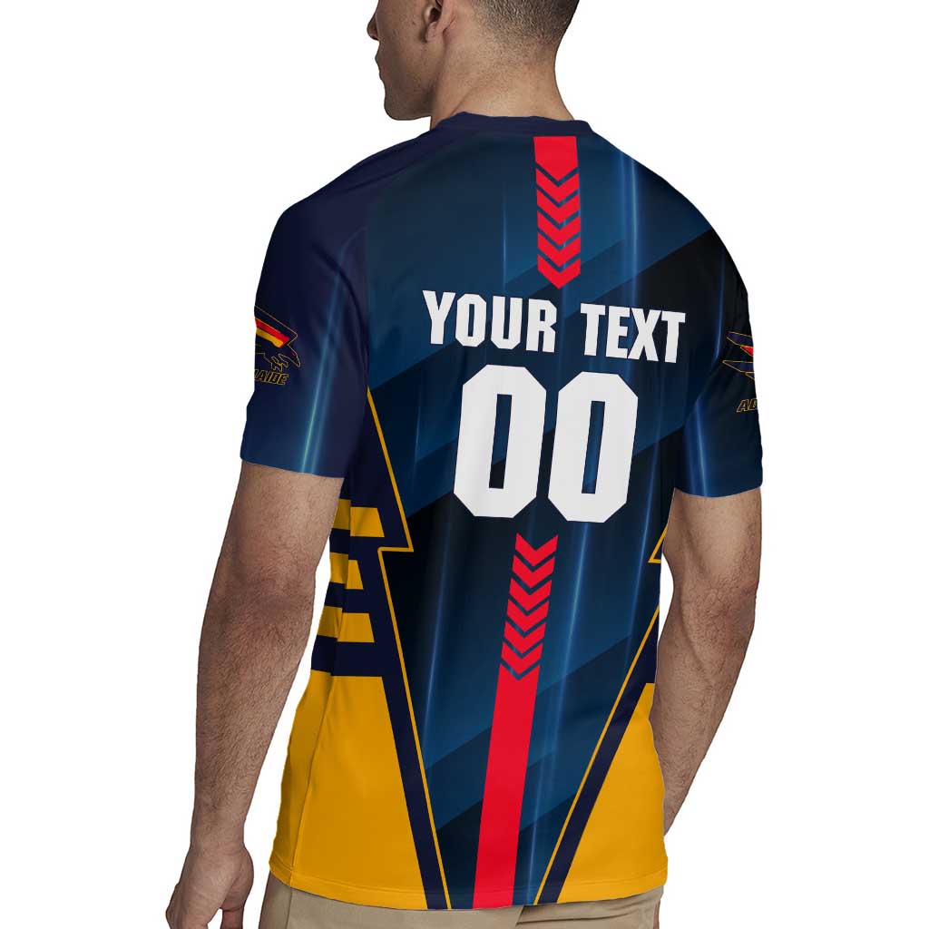 Personalized Adelaide Crows Rugby Jersey Modern Geometric Sports Graphic Style